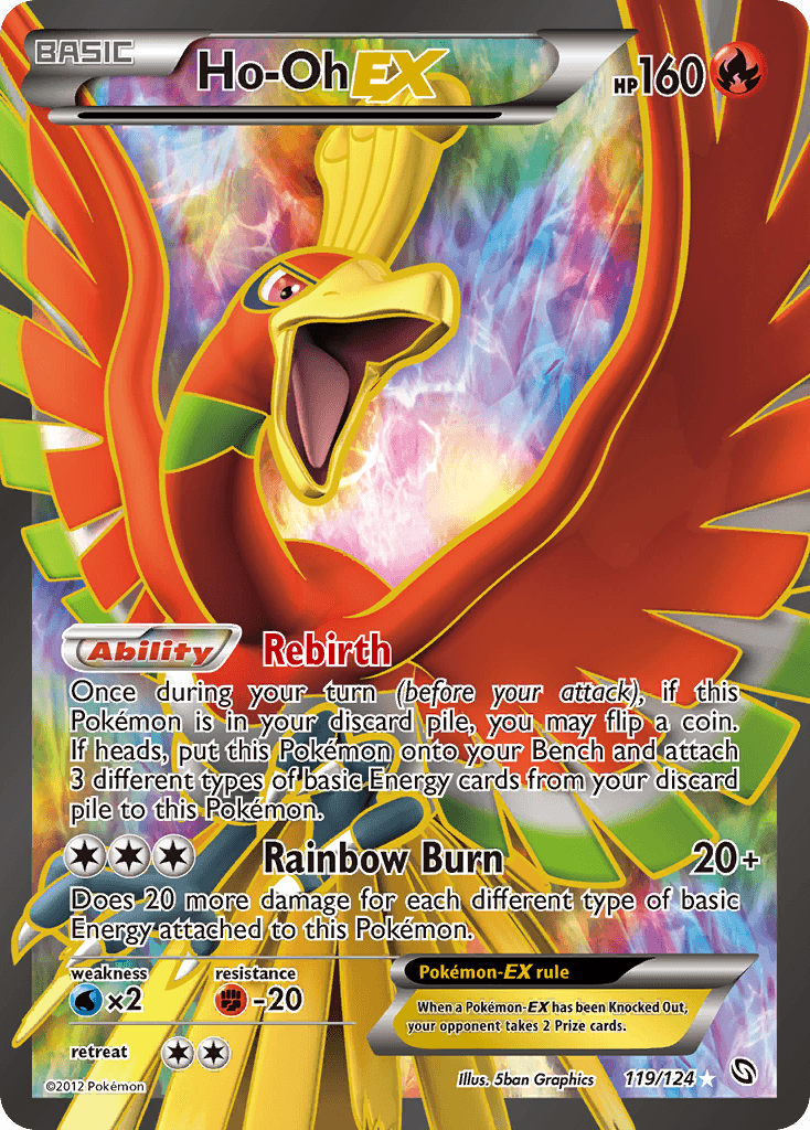 Ho-Oh-EX from Dragons Exalted