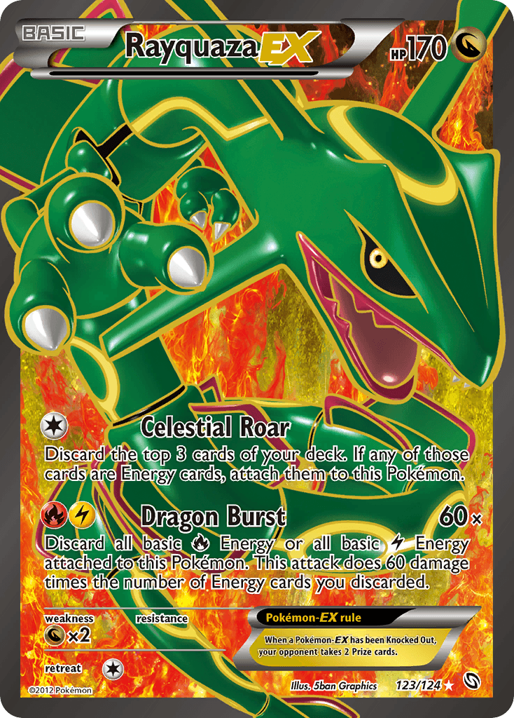 Rayquaza-EX from Dragons Exalted