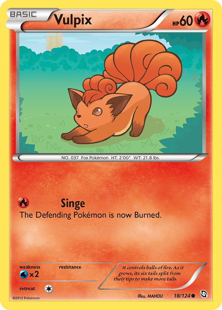 Vulpix Pokémon card