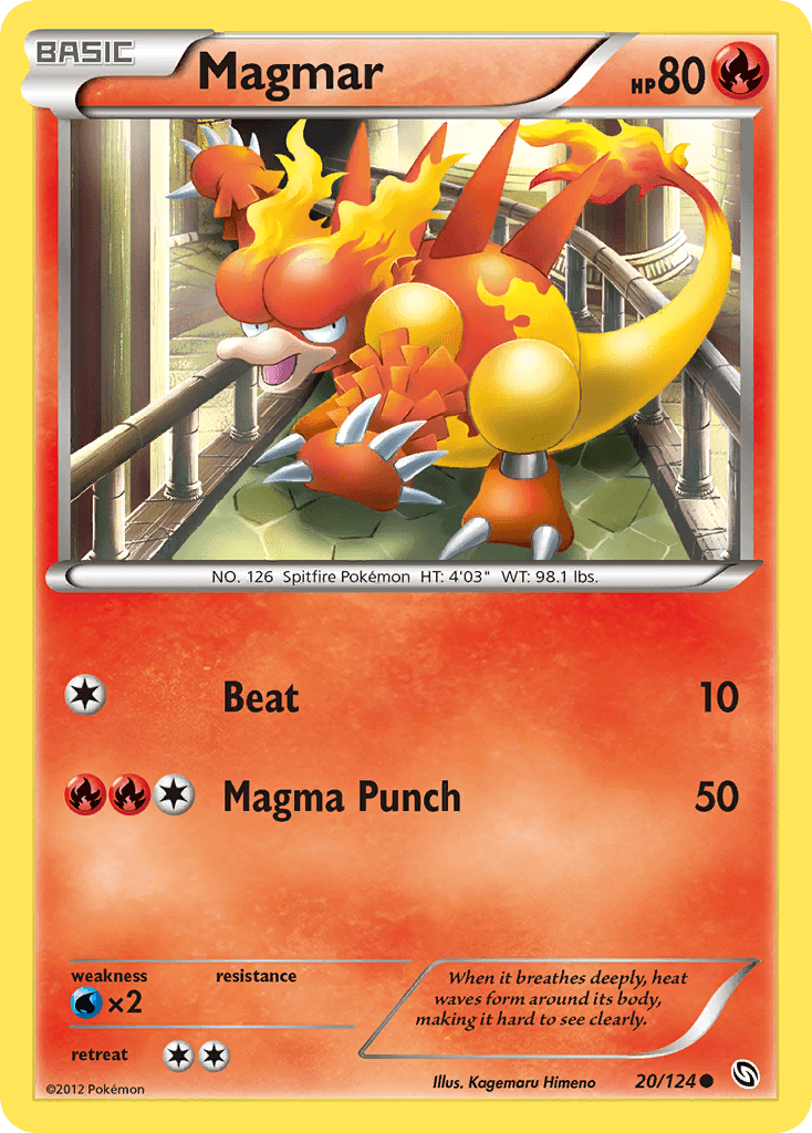 Magmar Pokémon card
