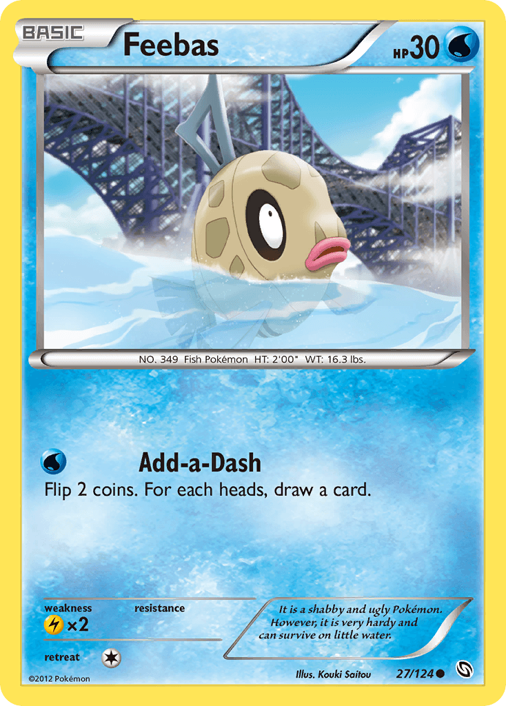 Feebas Pokémon card