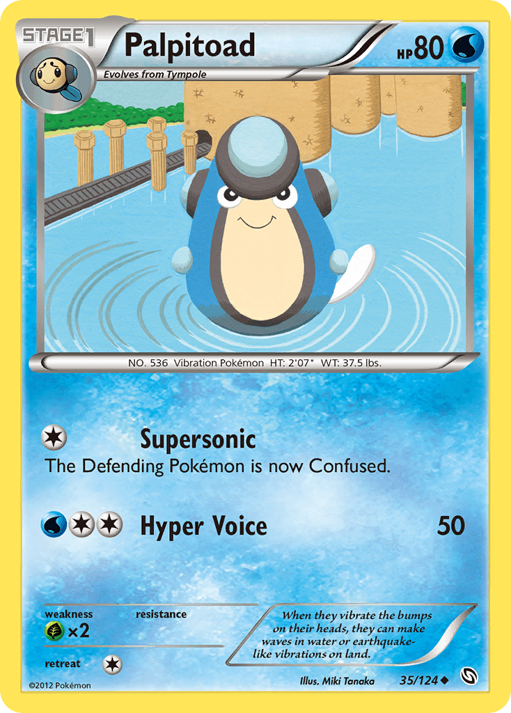 Palpitoad Pokémon card