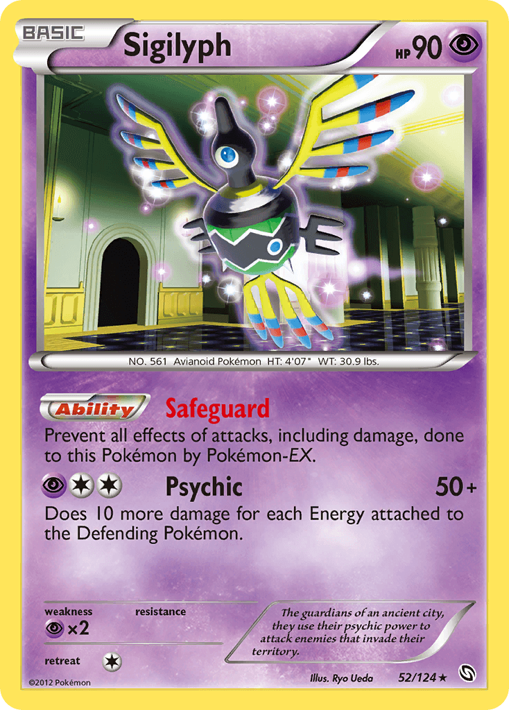 Sigilyph Pokémon card