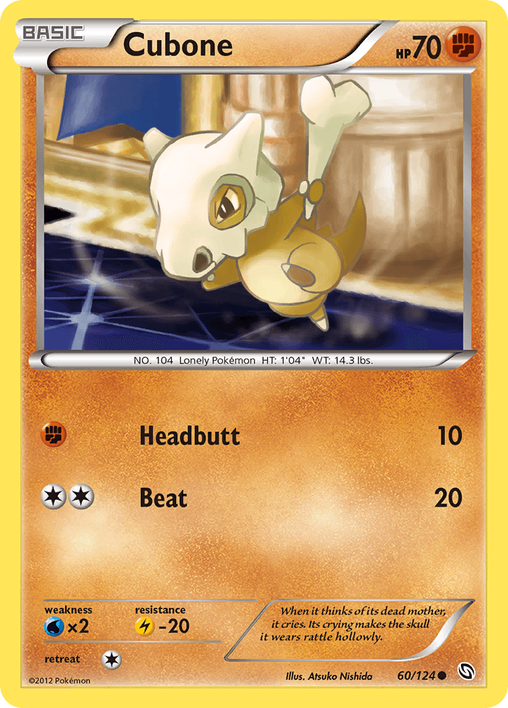 Cubone Pokémon card