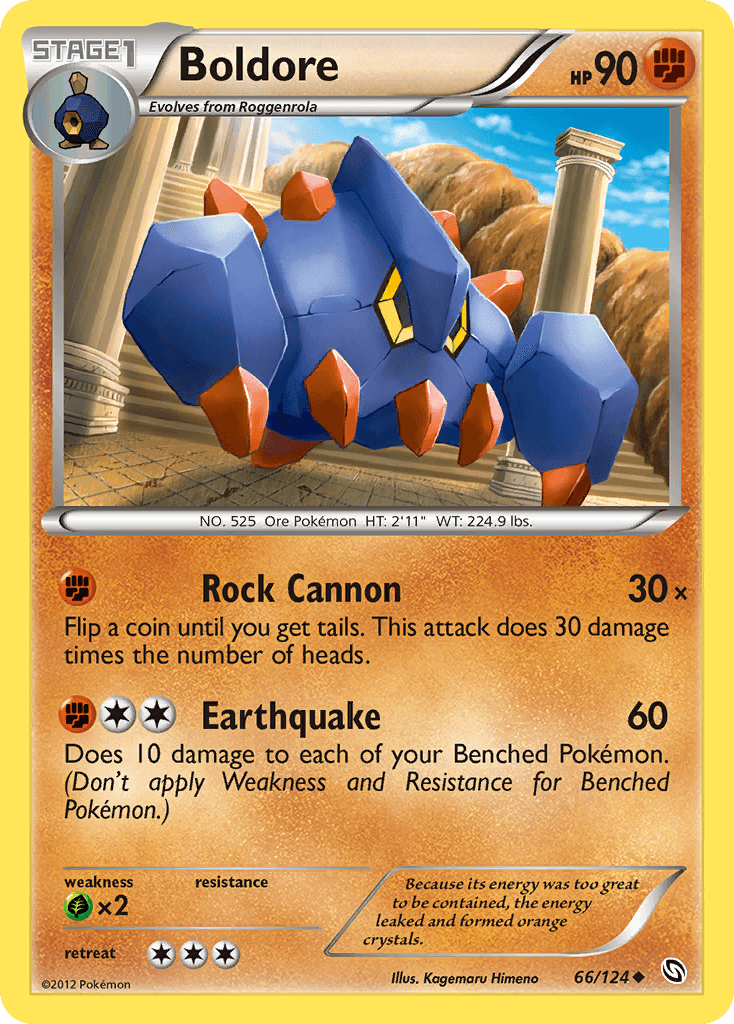 Boldore Pokémon card