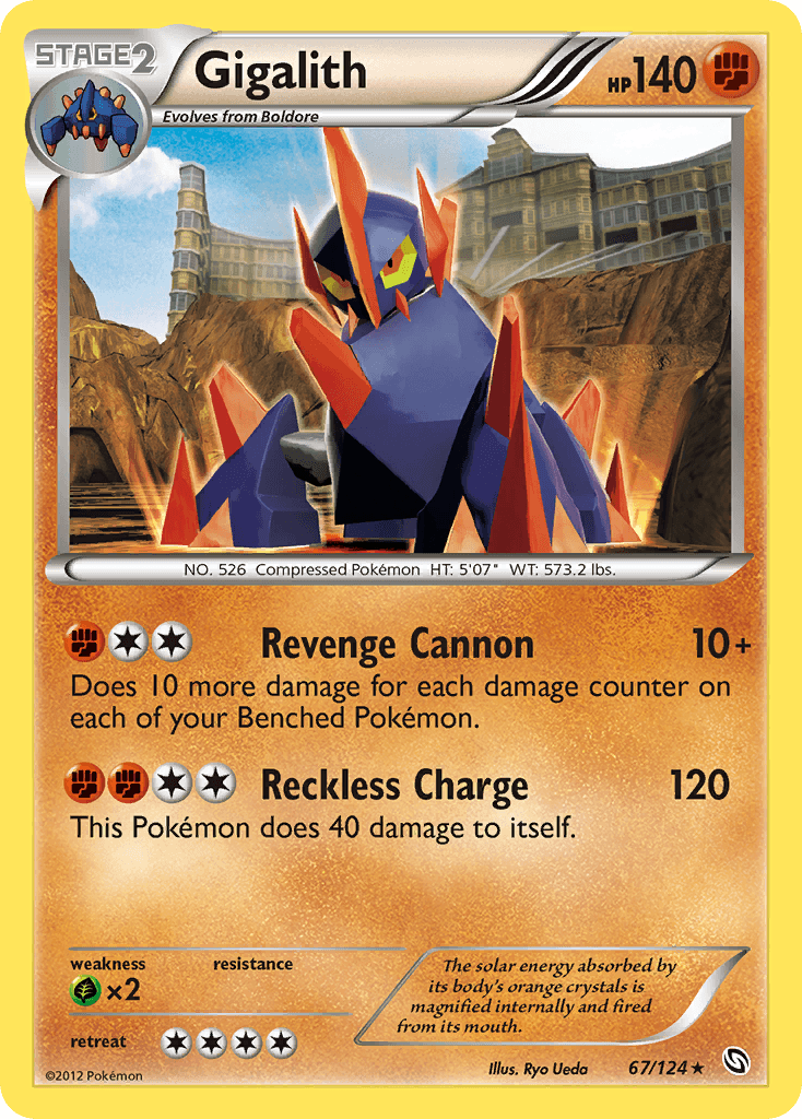 Gigalith Pokémon card