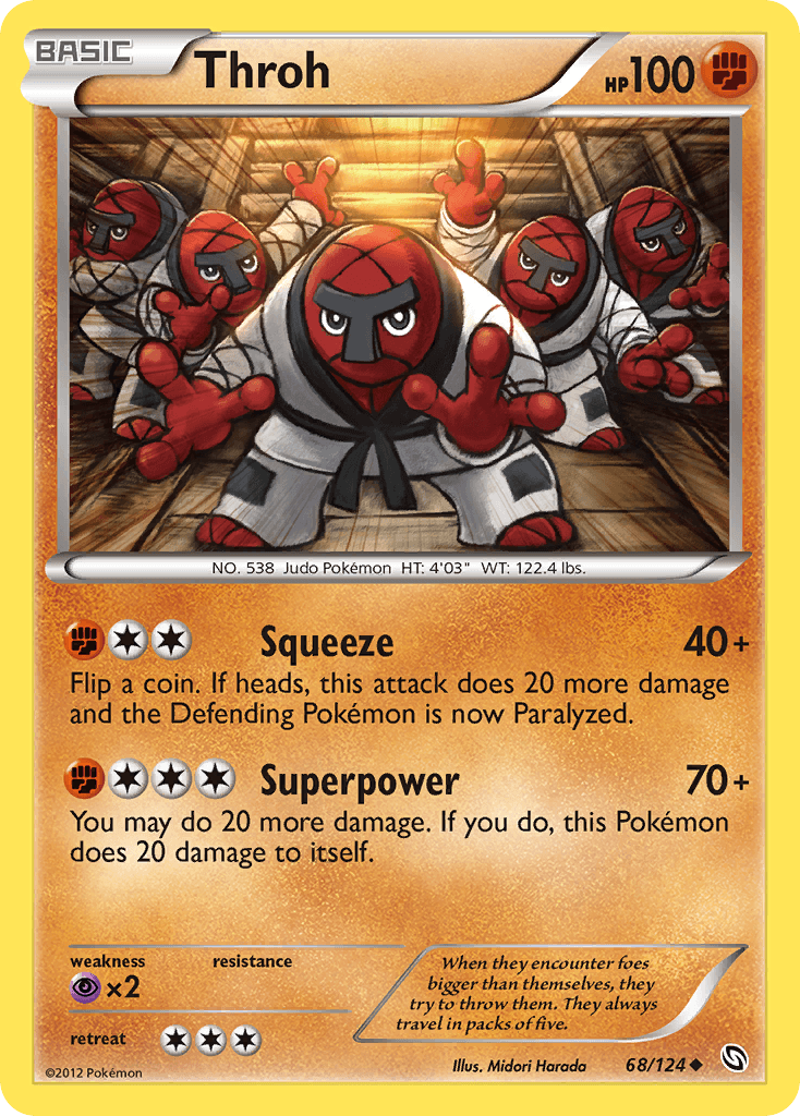 Throh Pokémon card