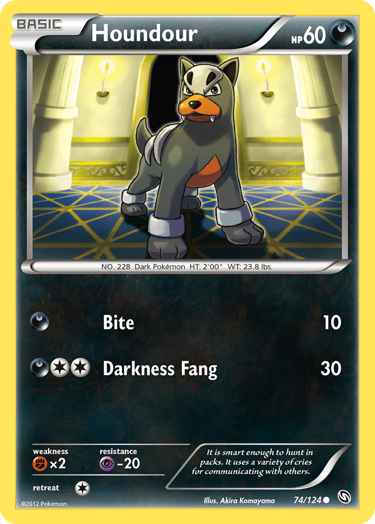 Houndour Pokémon card