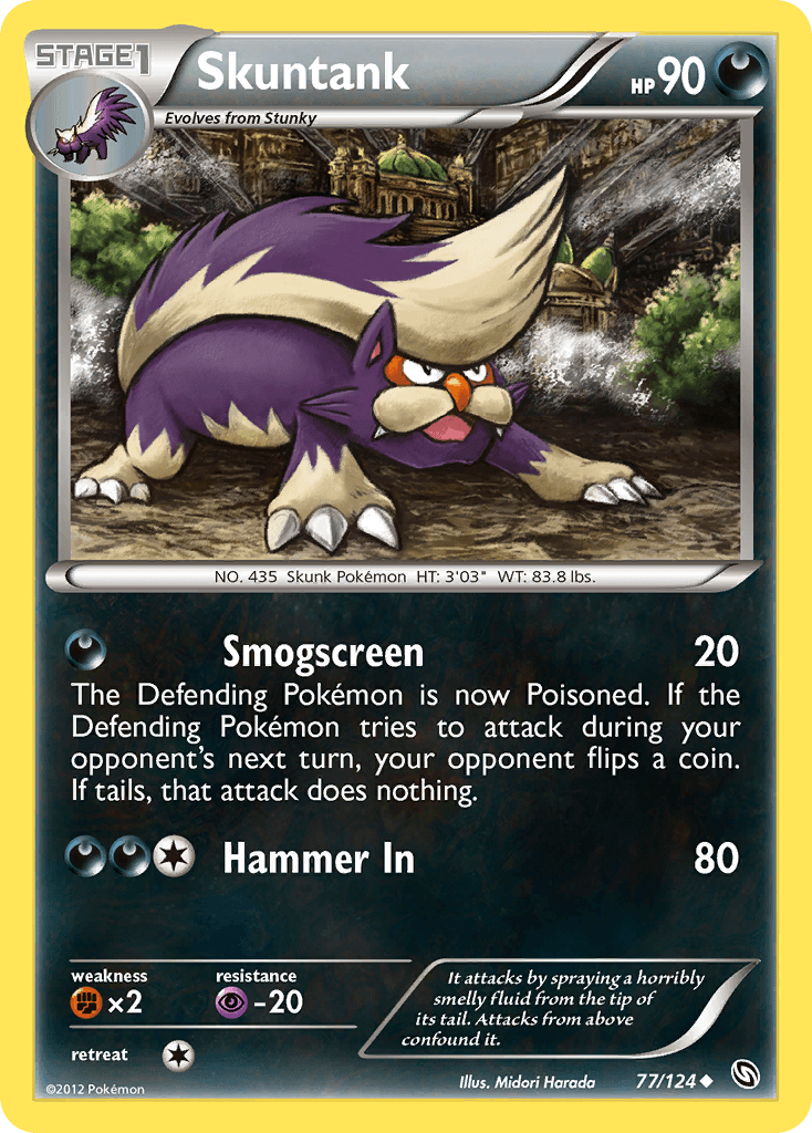 Skuntank Pokémon card