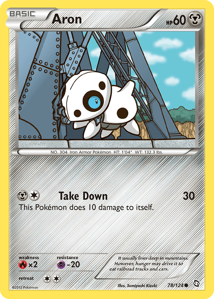 Aron Pokémon card