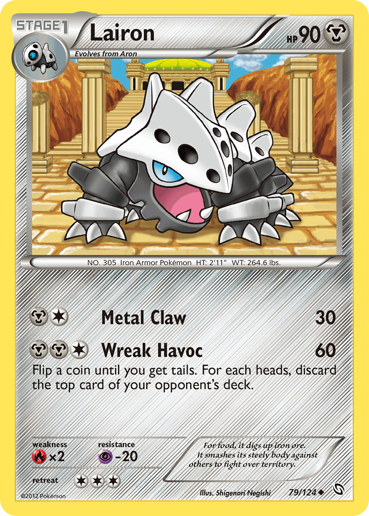 Lairon Pokémon card