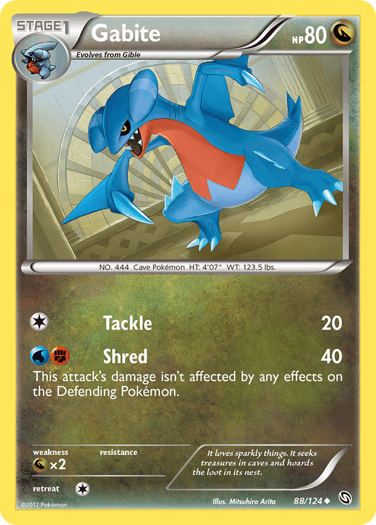 Gabite Pokémon card