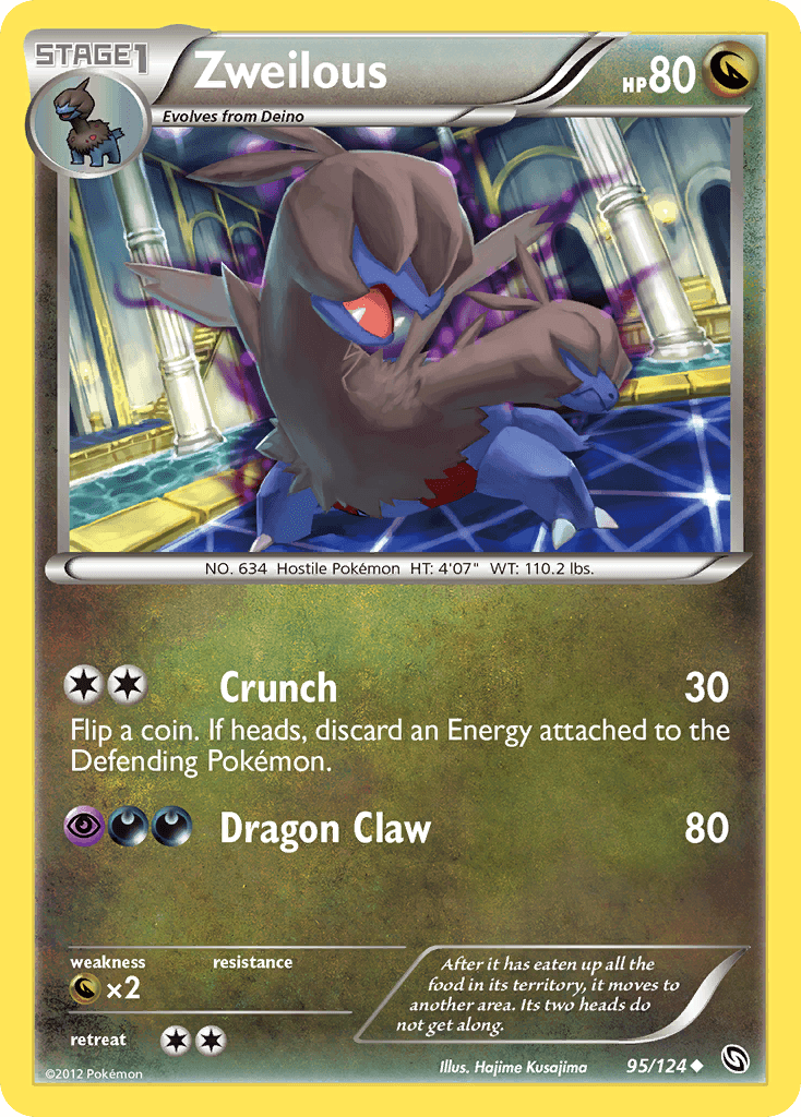 Zweilous Pokémon card