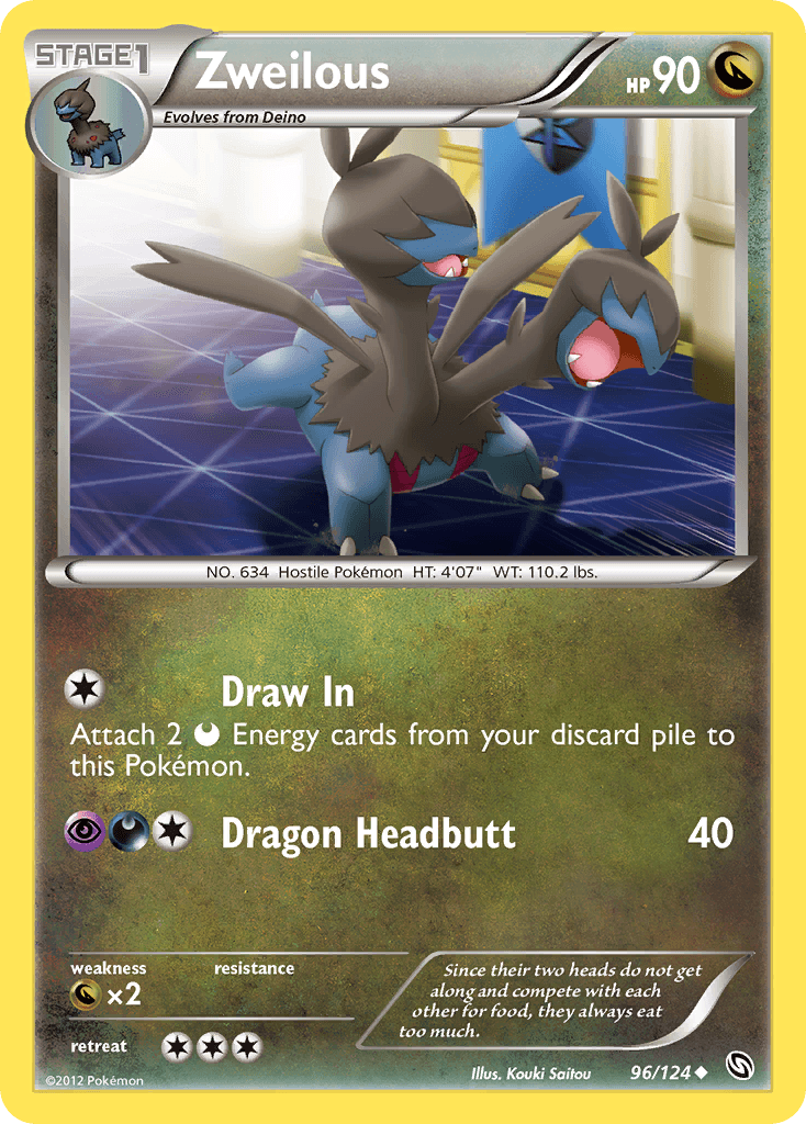 Zweilous Pokémon card
