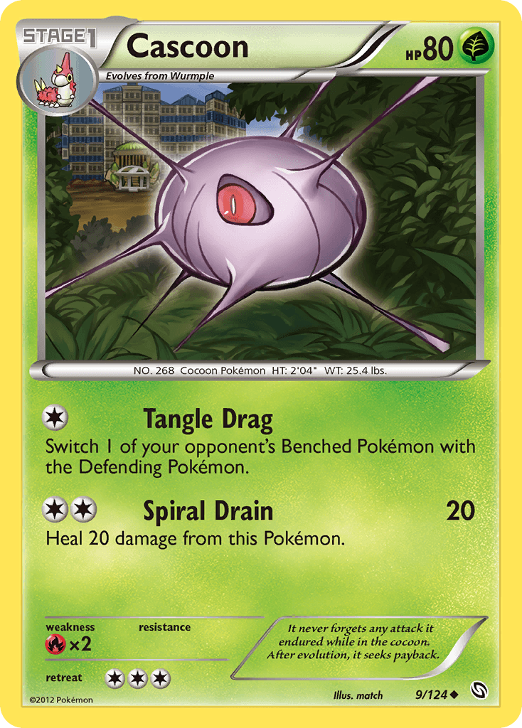 Cascoon Pokémon card