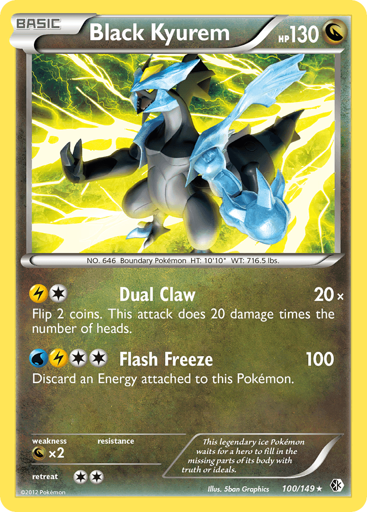 Black Kyurem Pokémon card