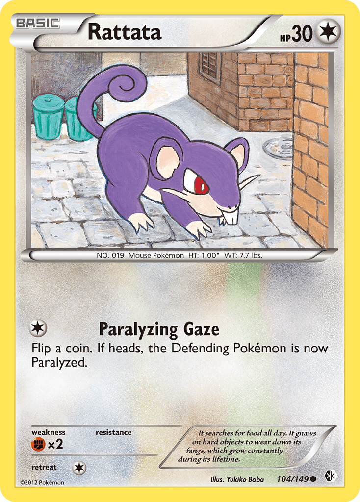 Rattata Pokémon card