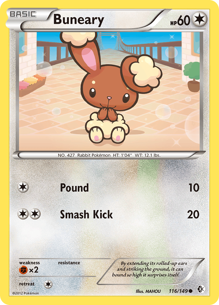 Buneary Pokémon card
