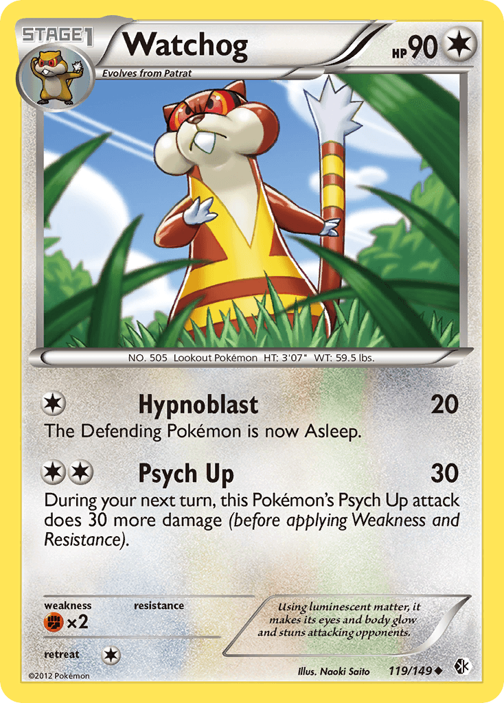 Watchog Pokémon card