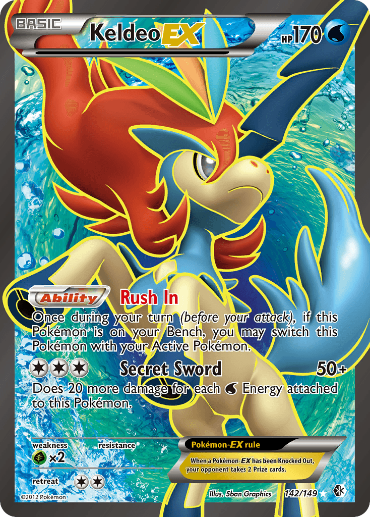 Keldeo-EX Pokémon card