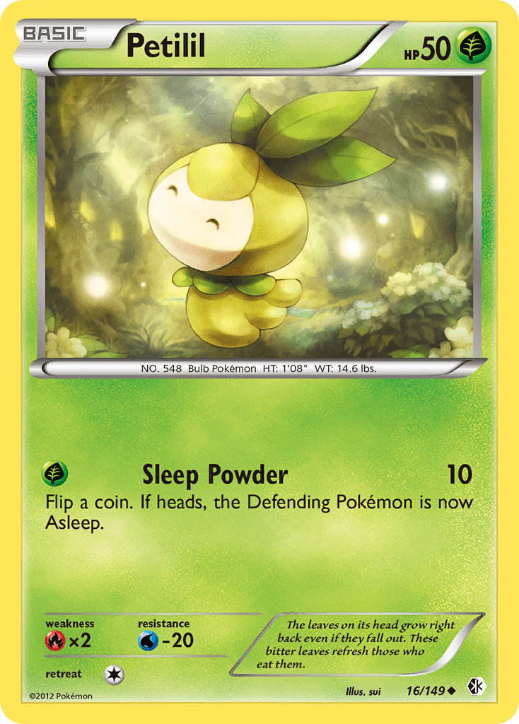 Petilil Pokémon card