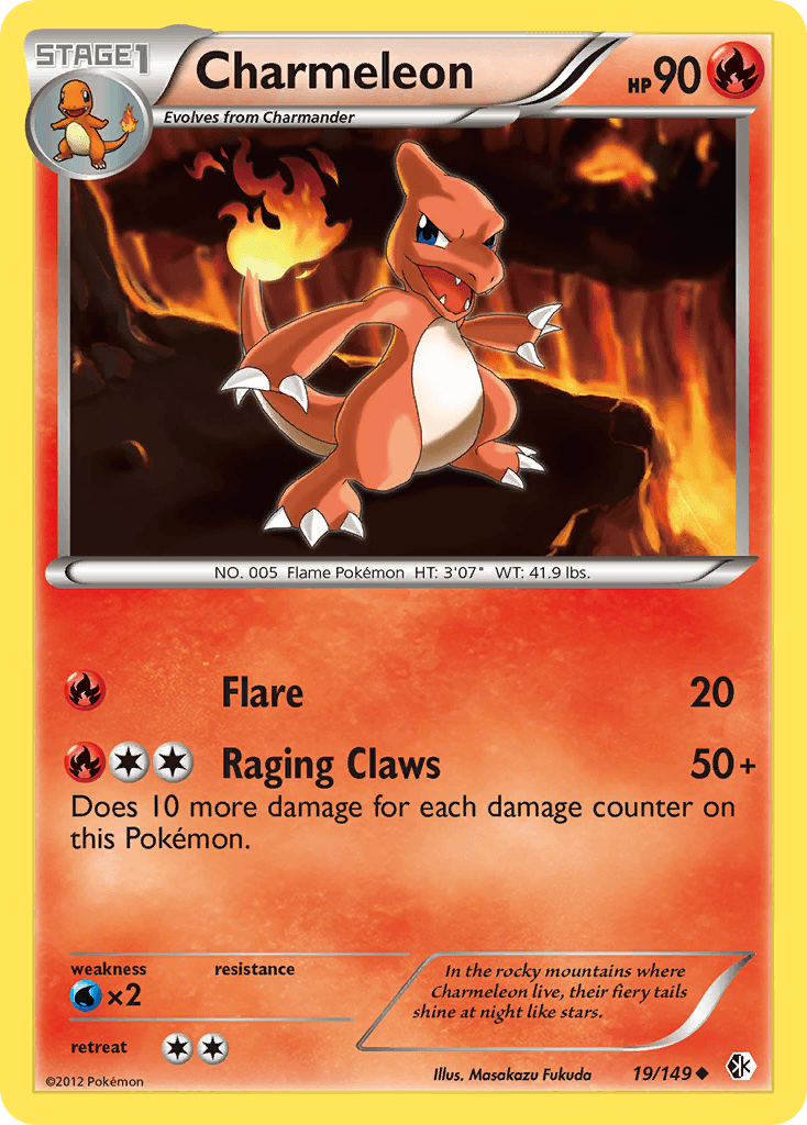 Charmeleon Pokémon card