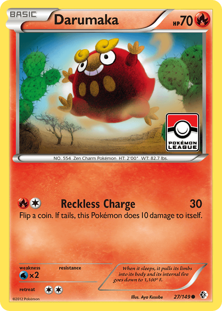 Darumaka Pokémon card