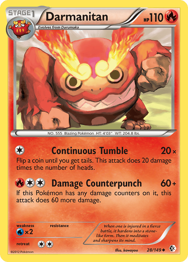 Darmanitan Pokémon card