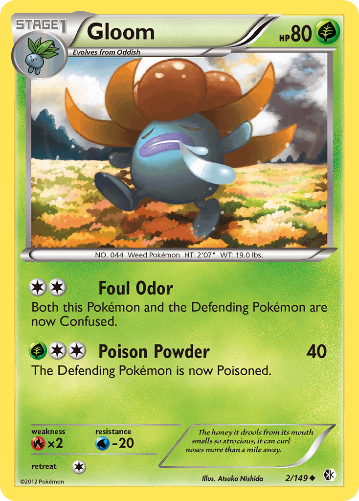 Gloom Pokémon card