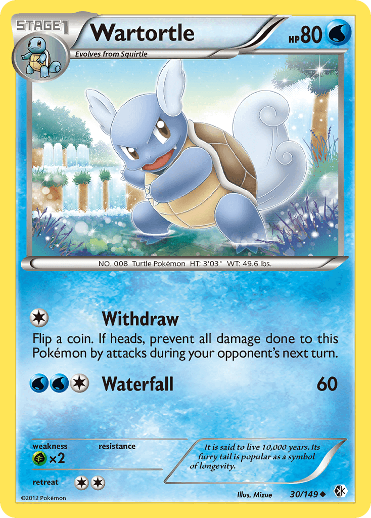 Wartortle Pokémon card