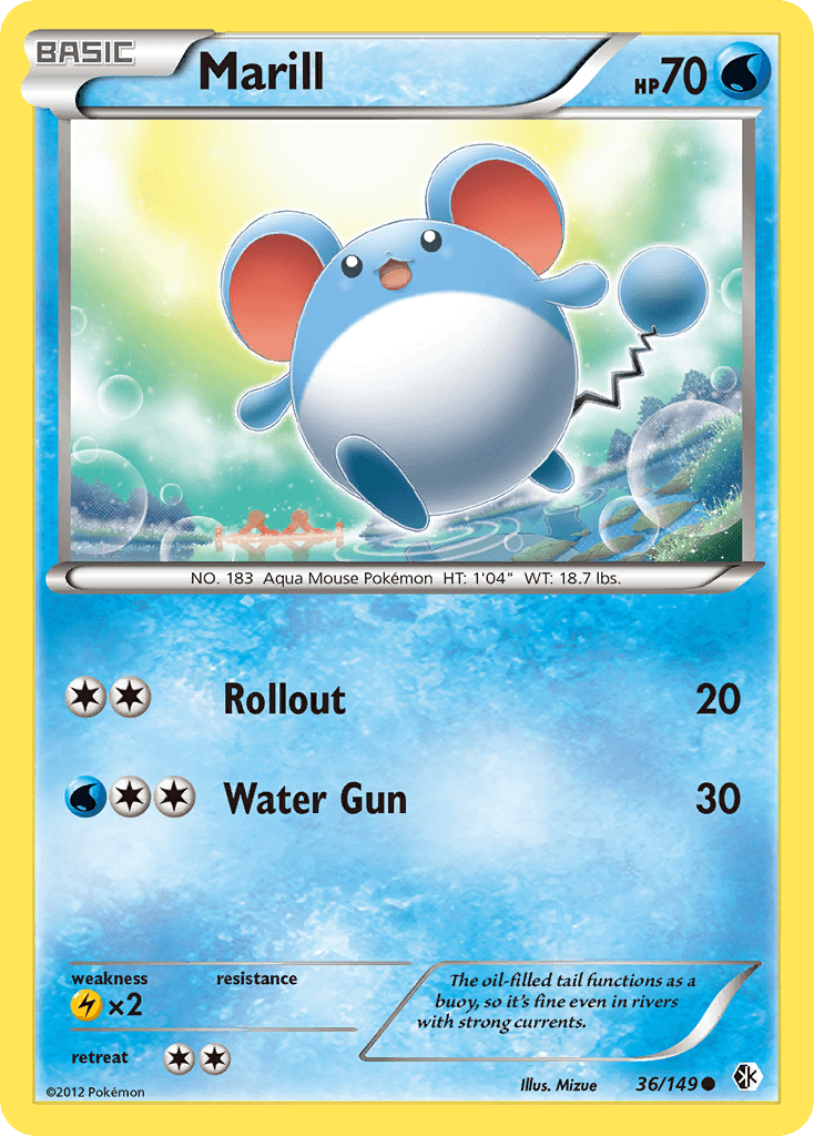Marill Pokémon card
