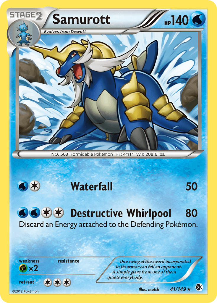 Samurott Pokémon card