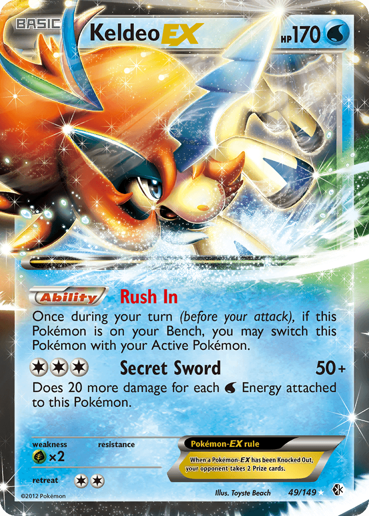 Keldeo-EX Pokémon card