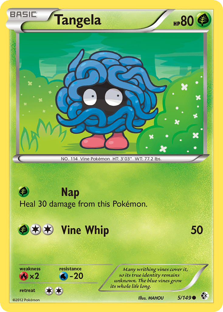 Tangela Pokémon card