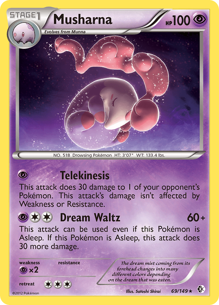 Musharna Pokémon card