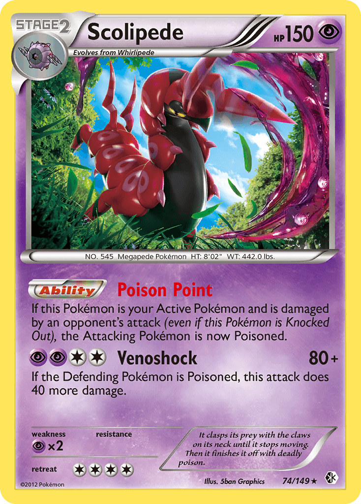 Scolipede Pokémon card