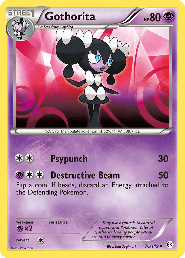 Gothorita Pokémon card