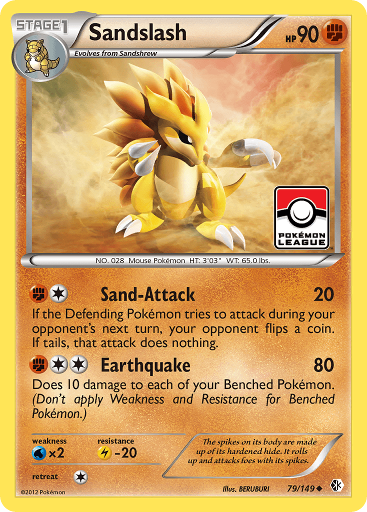 Sandslash Pokémon card