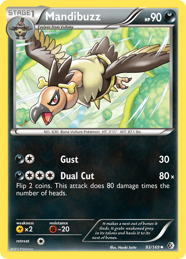 Mandibuzz Pokémon card