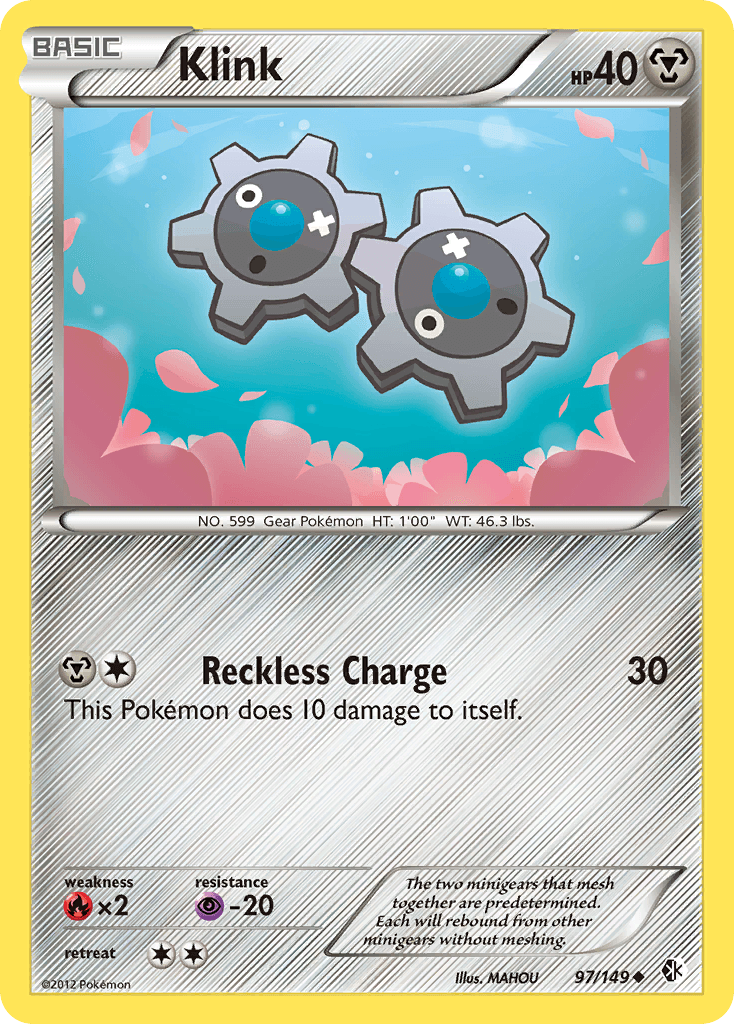 Klink Pokémon card