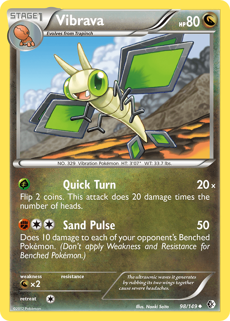 Vibrava Pokémon card