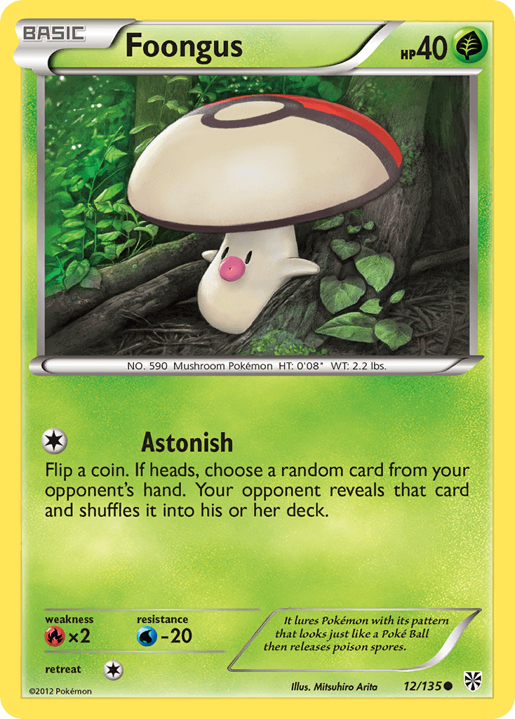 Foongus Pokémon card