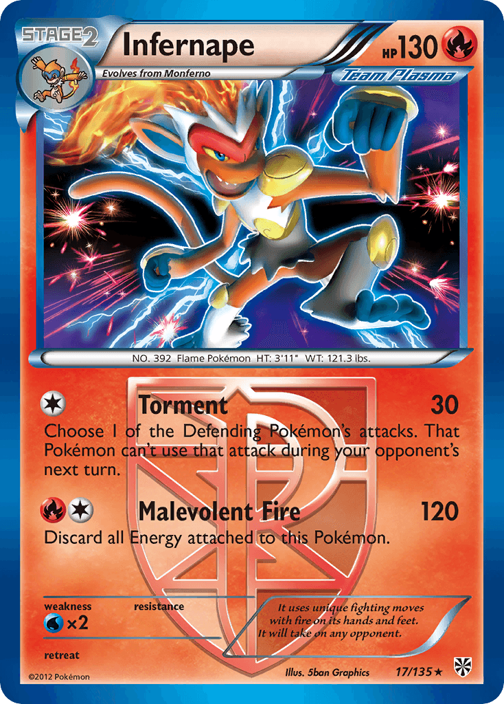Infernape Pokémon card