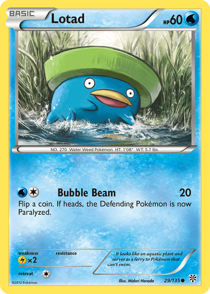 Lotad Pokémon card