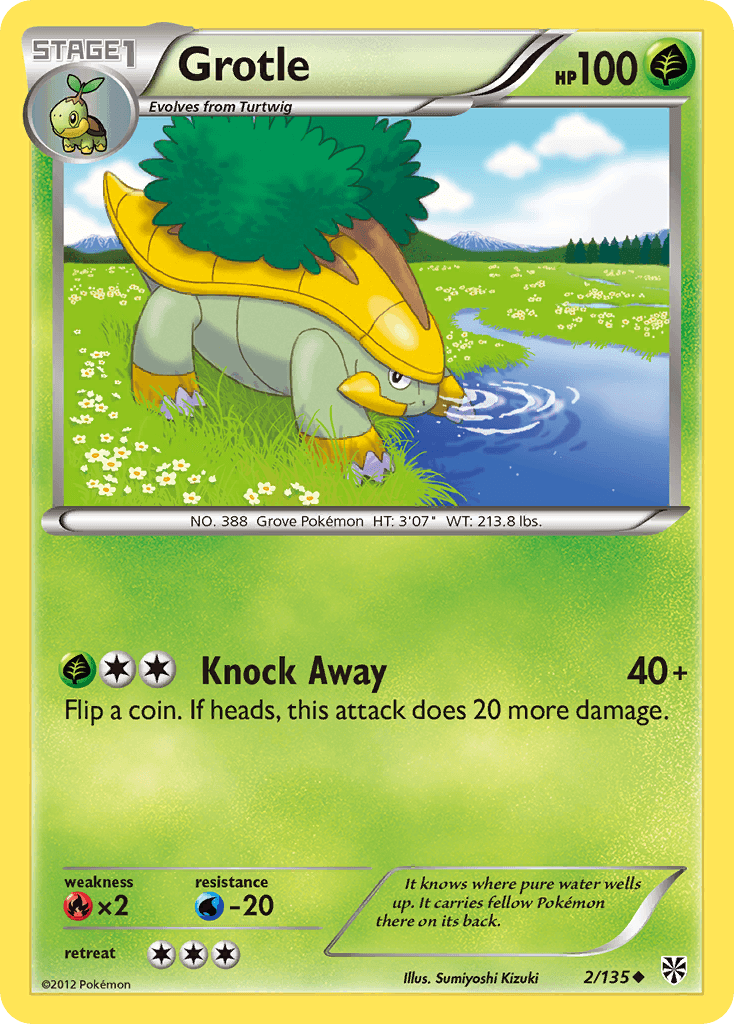 Grotle Pokémon card