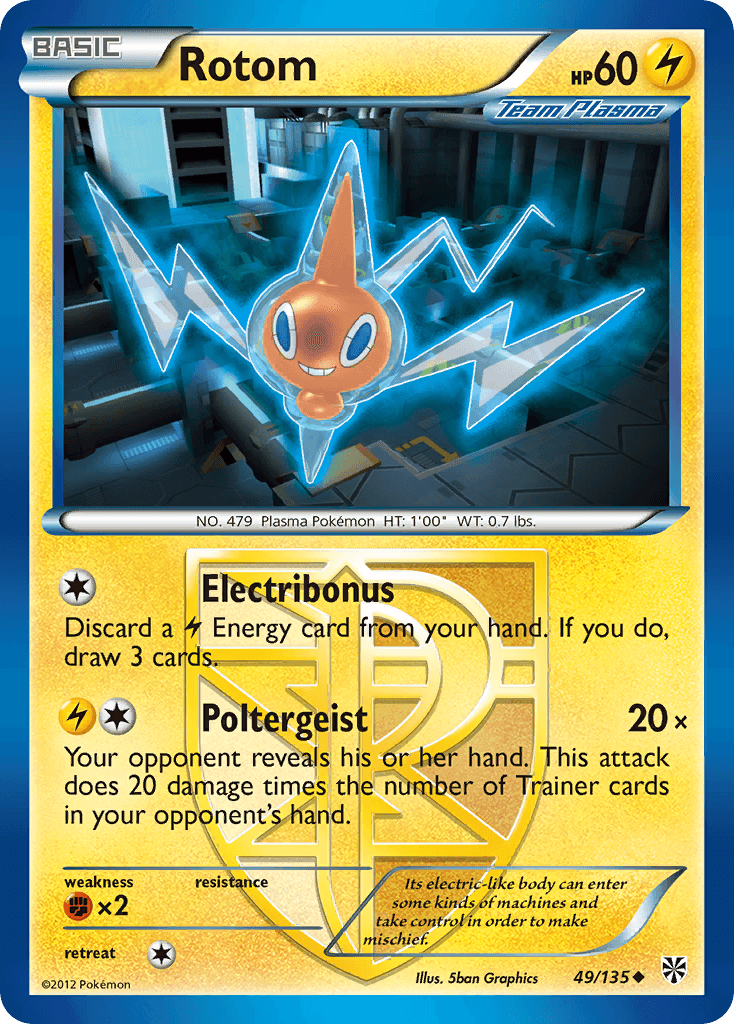 Rotom Pokémon card