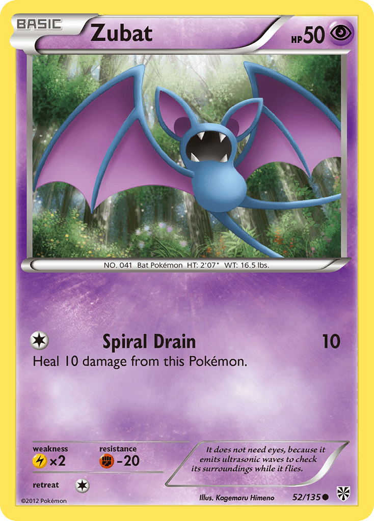 Zubat Pokémon card