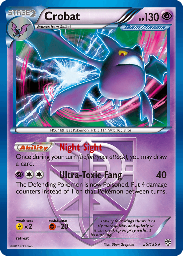 Crobat Pokémon card