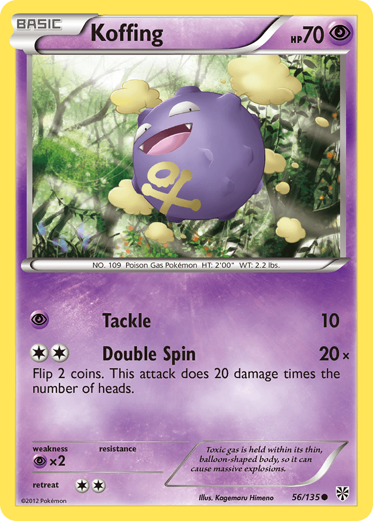 Koffing Pokémon card