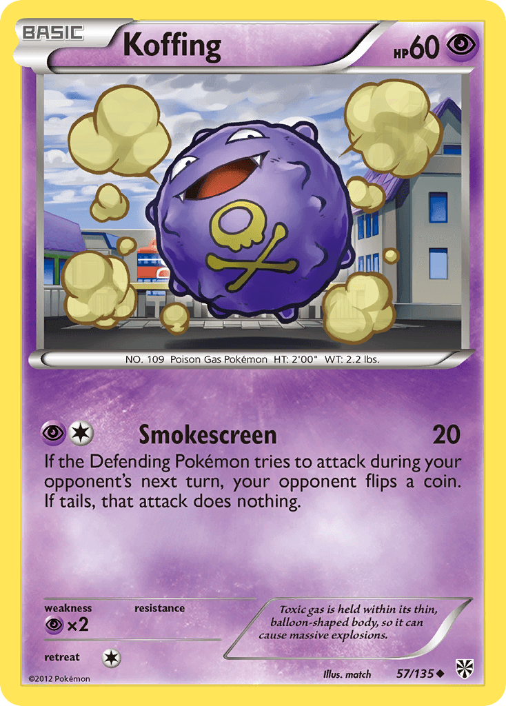 Koffing Pokémon card